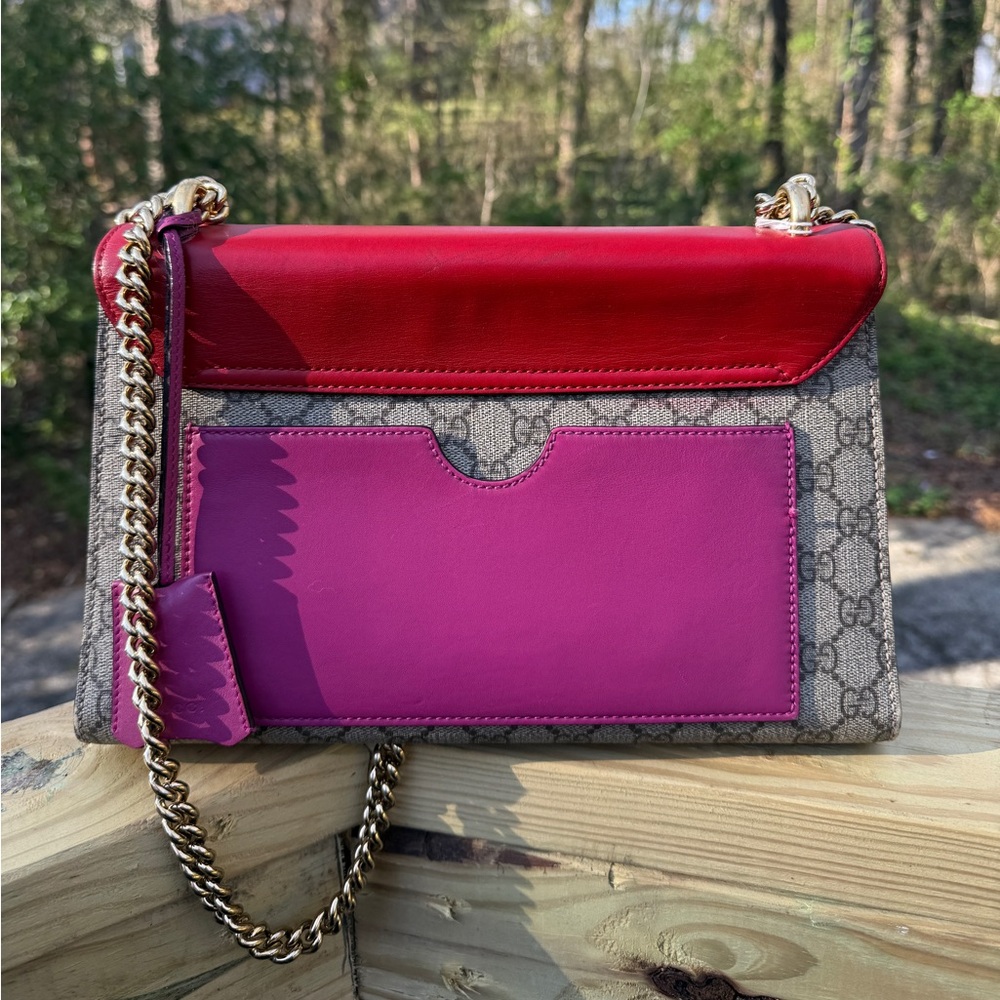 Gucci Supreme GG Tri Color Padlock Bag - Picture 7 of 11